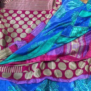 All Size wrap around silk skirt